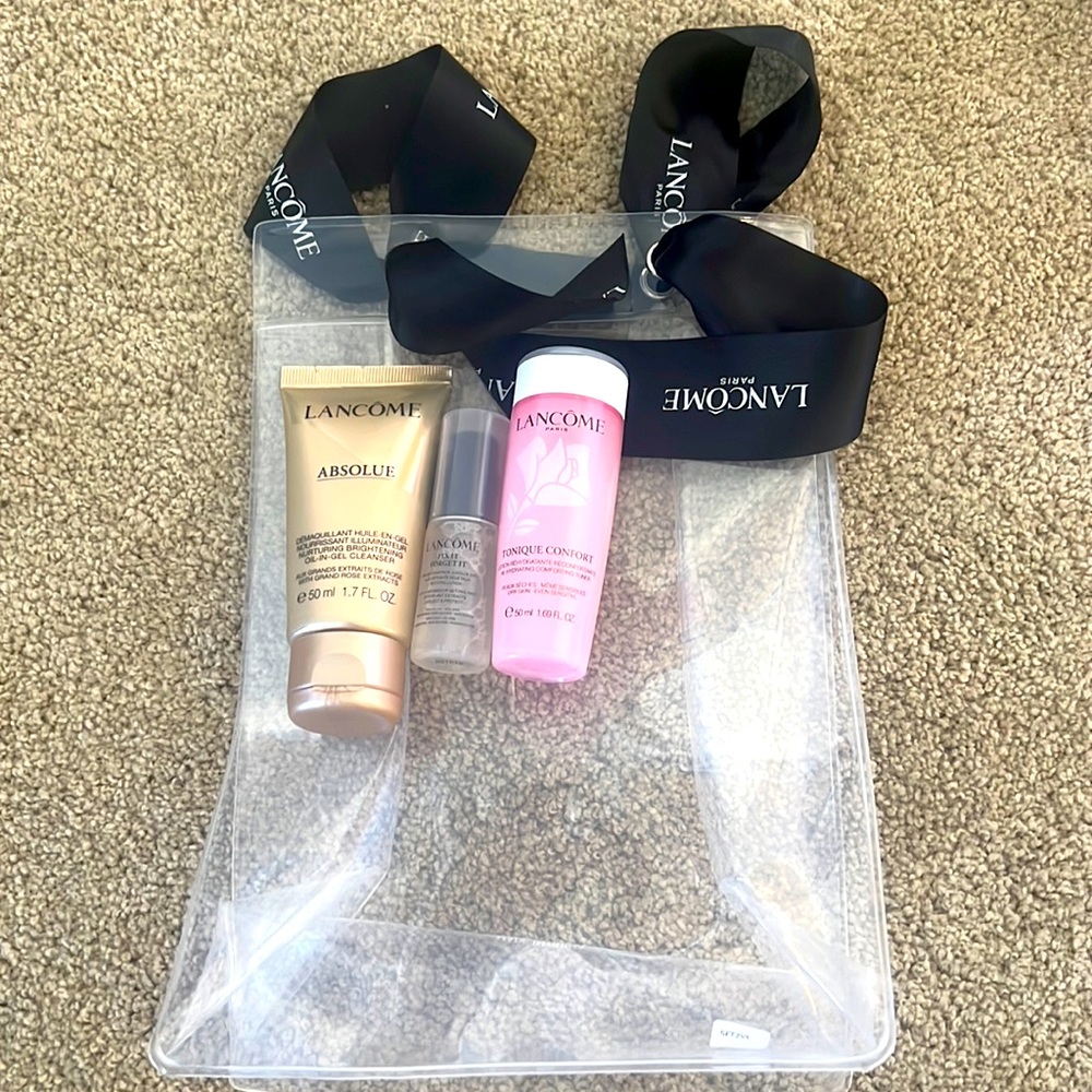 3 large Lancôme luxury samples and bag!